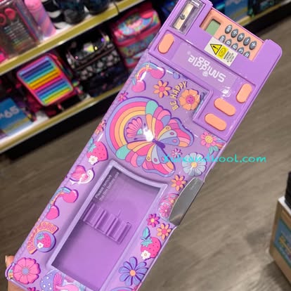 กล่องดินสอ กดปุ่ม Smiggle pop out Pencil Case-Limitless- ผีเสื้อ