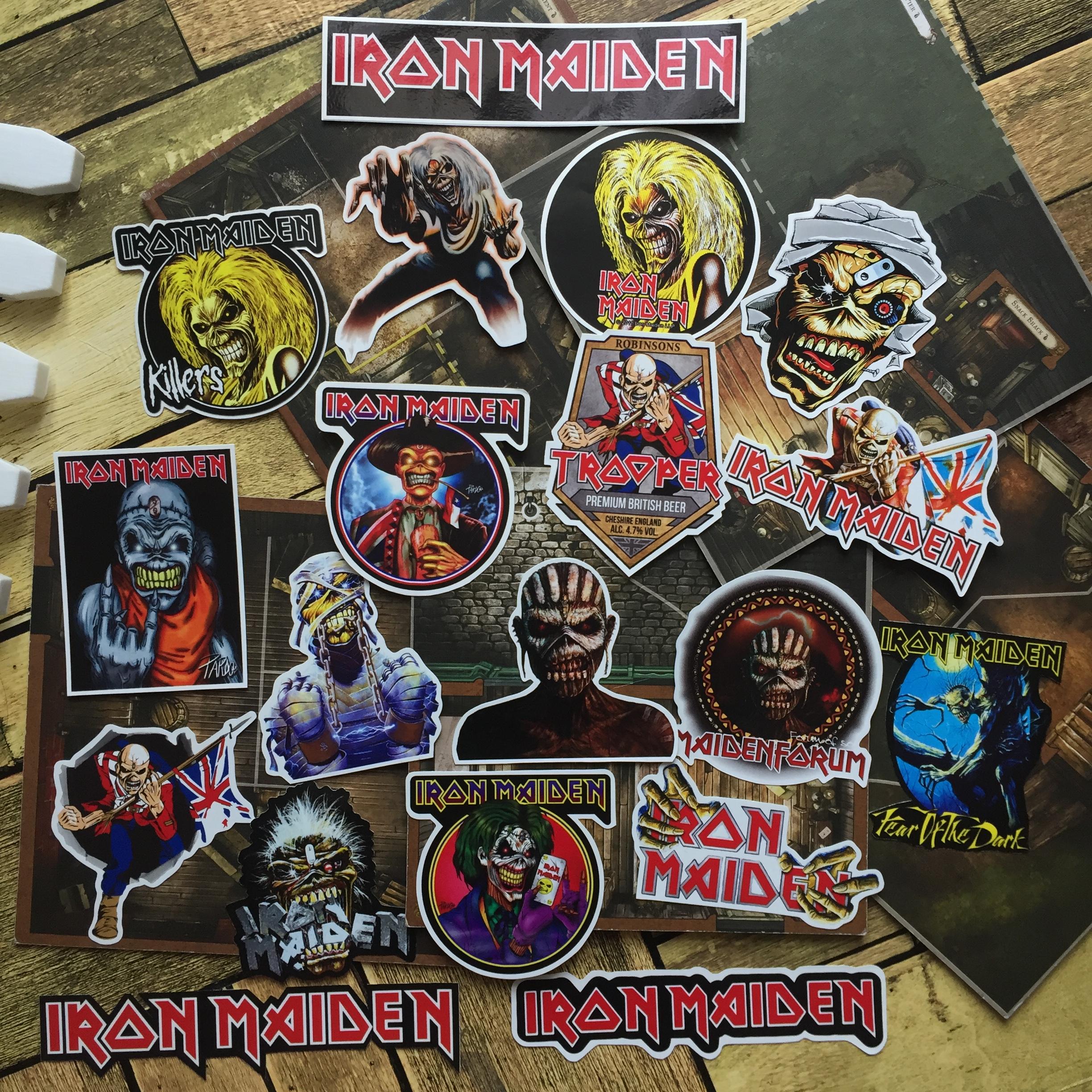 สติกเกอร์ เคลือบกันน้ำ ลายวงดนตรี ติดกีตาร์ มอเตอร์ไซด์ กระเป๋าเดินทาง Waterproof Decal Sticker