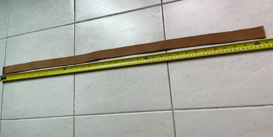 สายเข็มขัดผ้า สีน้ำตาล