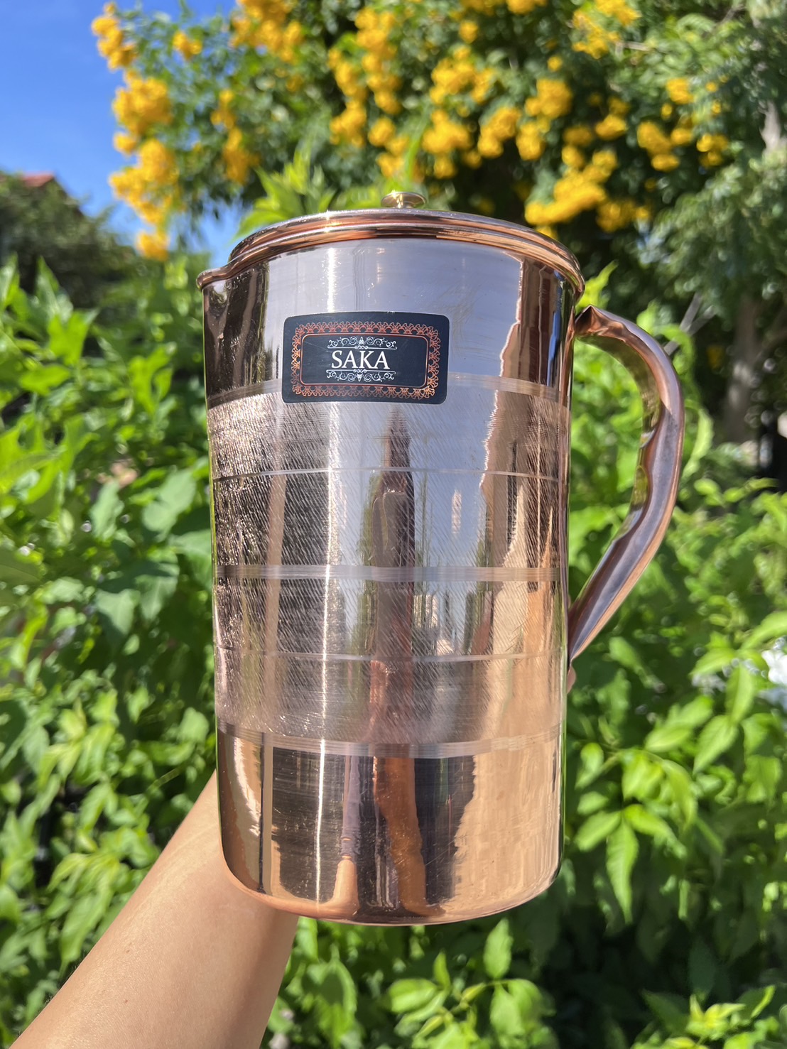 เยือกน้ำทองแดง 2 ลิตร ทองแดงอินเดีย