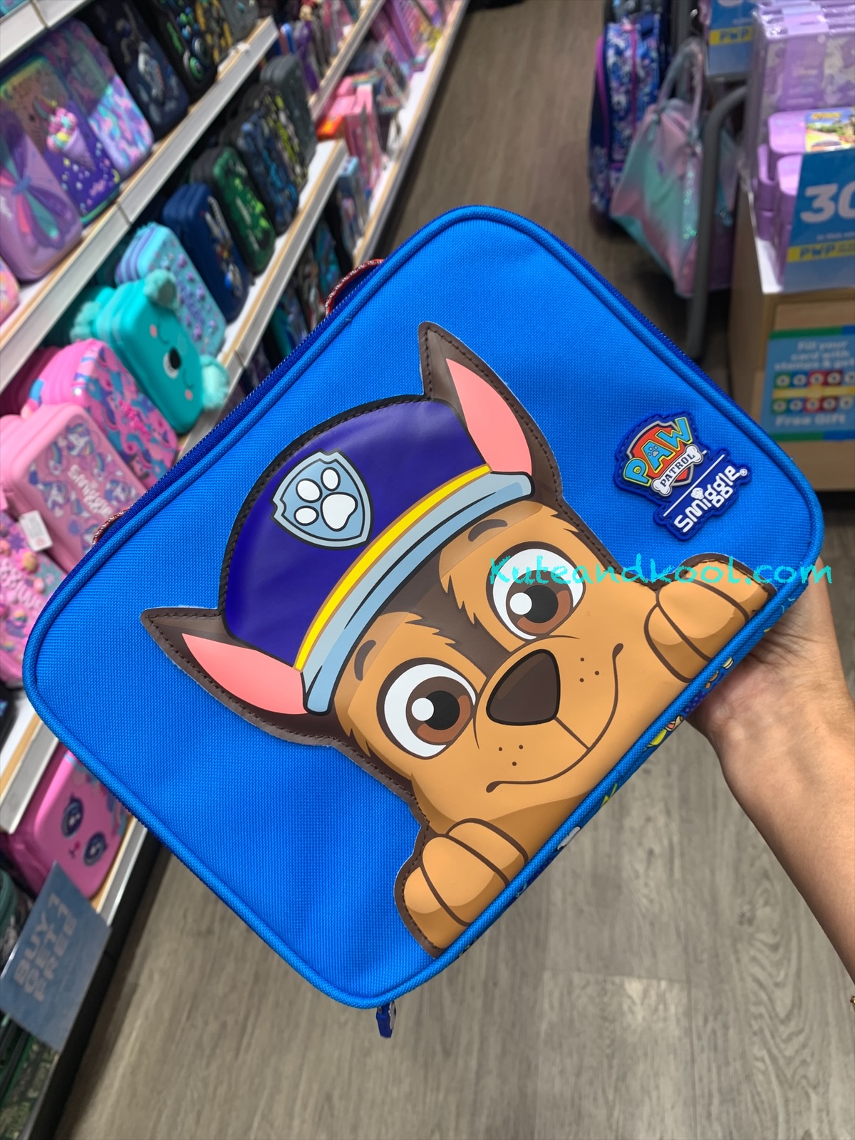 กระเป๋าเก็บอุณหภูมิ Smiggle Square Lunchbox - Paw- ฟ้า