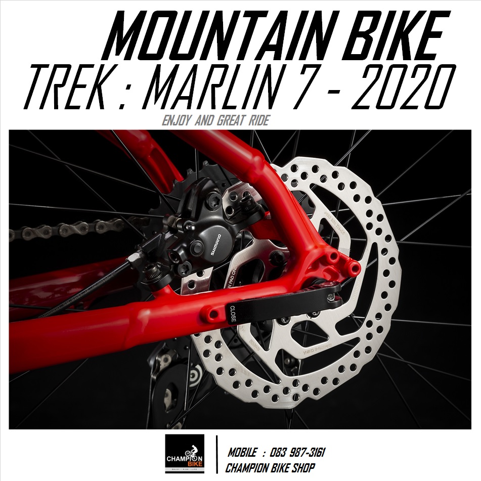 จักรยานเสือภูเขา TREK : MARLIN 7 DISC MOUNTAIN BIKE - 2020 สีแดง-ขาว
