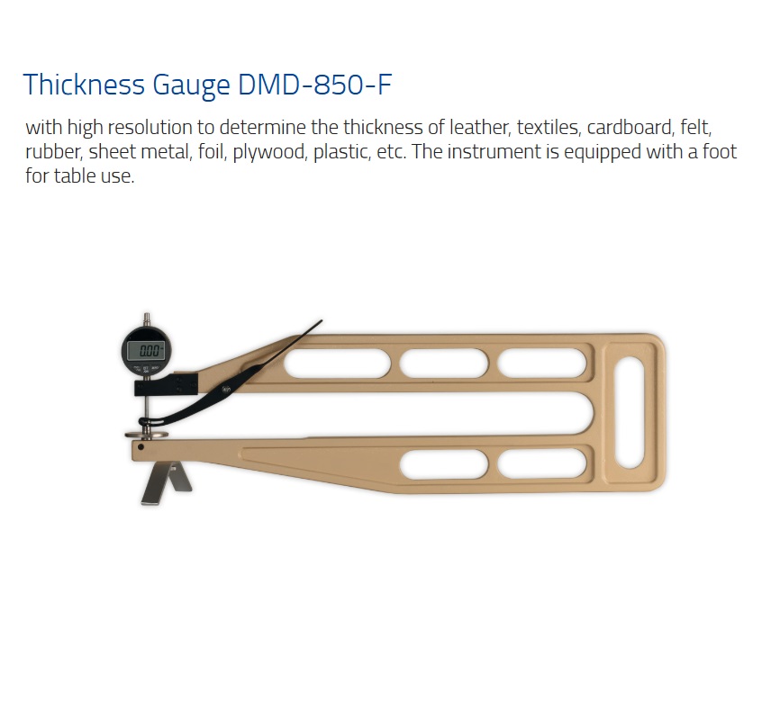 Schmidt,Thickness Gauge,Digital Thickness Gauge,DMD Series,Thickness Gauge DMD-850-F,เกจวัดความหนาดิจิตอล,Digital Thickness Gauge Rang 0-10 mm (0.01mm) Depth 500 mm ,Measuring by spring force approx. 2 N,