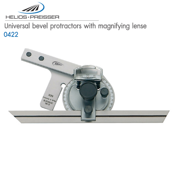 HELIOS-PREISSER,Universal bevel protractors with magnifying lense,0422