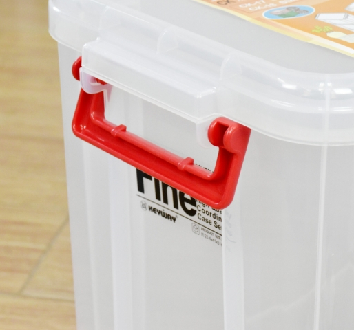 CK-018 กล่องเหลี่ยมหูล็อค ฝาหูหิ้ว ความจุ 20 ลิตร (Keyway)