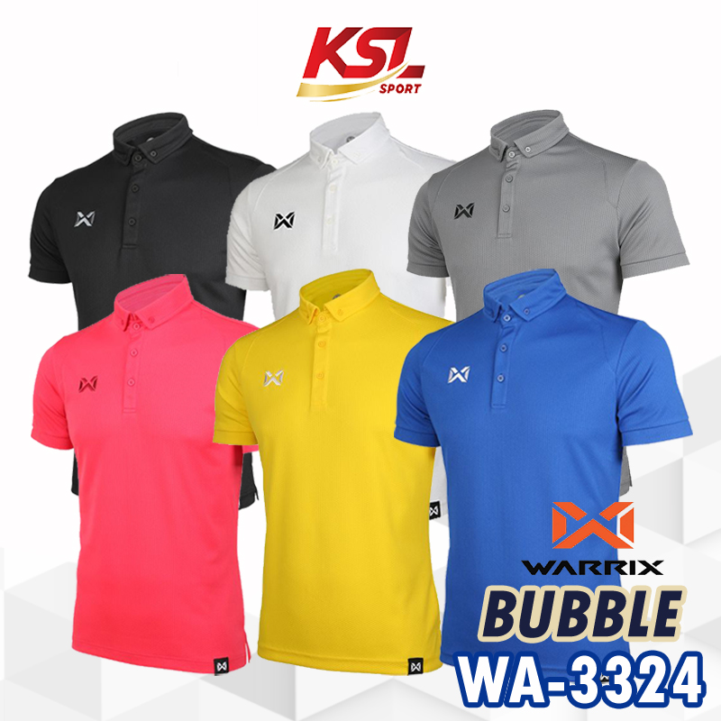 WARRIX เสื้อโปโล วอริกซ์ รุ่น Bubble รหัส WA-3324 สีชุดที่ 1