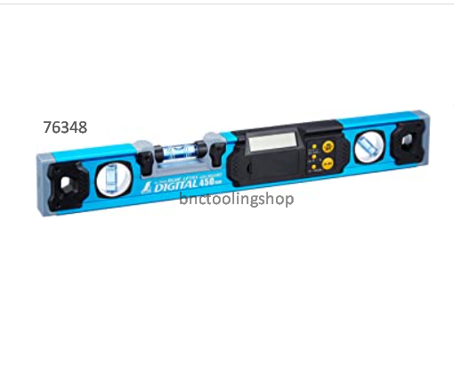 ระดับน้ำอลูมิเนียมดิจิตอลแบบธรรมดาความยาว 450mm-Aluminum Digital Blue Level 450mm,SHINWA,76348