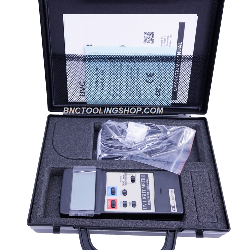 UVC Light Meter [เครื่องวัดแสงยูวี] Short Wave 254nm Ultra-violet Irradiance illuminometer Portable Luxmeter Ultra Violet Radiometer [Lutron] [UVC-254A]