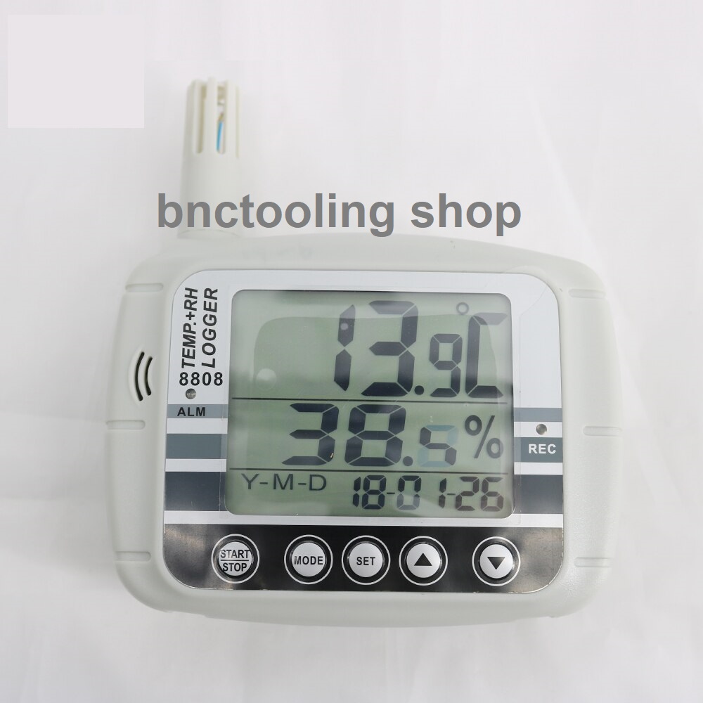 เครื่องบันทึก อุณหภูมิความชื้น, AZ8808 Large LCD Display Temperature and Humidity Recorder Button and PC programing are both Available.