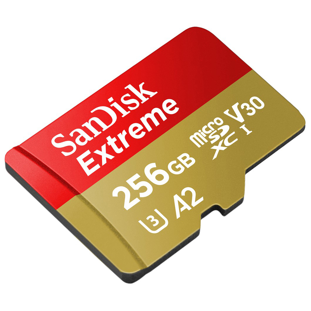SanDisk Extreme microSDXC Card V30 U3 256GB 190MB/s R, 130MB/s W (SDSQXAV-256G-GN6MN) Mobile Gaming ,Nintendo ,GoPro ประกัน Synnex ตลอดอายุการใช้งาน