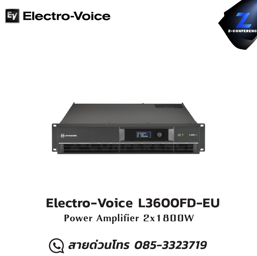 Electro-Voice L3600FD-EU Power Amplifier 2x1800W , แอมป์ , amplifier, power amp, power amplifier