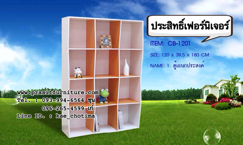 ชั้นโชว์ ตู้เอนกประสงค์ รุ่น CB-1201