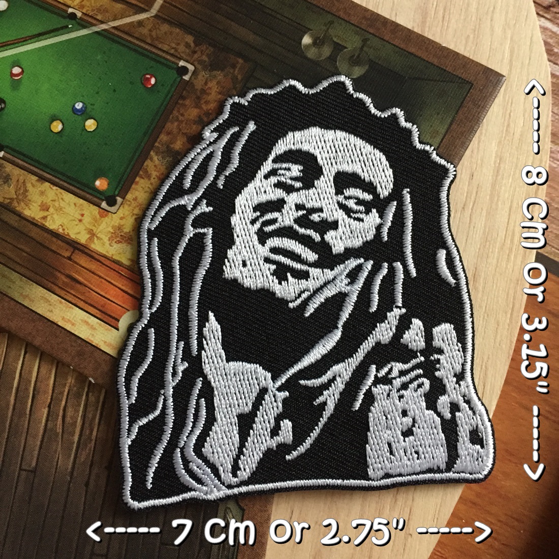 Bob Marley วงดนตรี ร็อค เฮฟวี่เมทัล พังค์ ตัวรีดแบบปัก อาร์มปัก ตัวรีดติดเสื้อ ตัวรีด ติดกระเป๋า ติดหมวก ติดแจ๊คเก็ต Rock Iron on Embroidered Patch