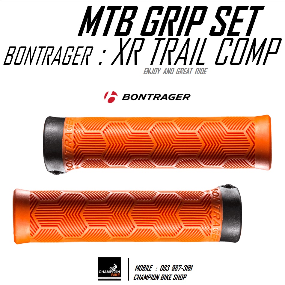 ปลอกแฮนด์จักรยาน BONTRAGER : XR TRAIL COMP MTB GRIP สีส้มนีออน