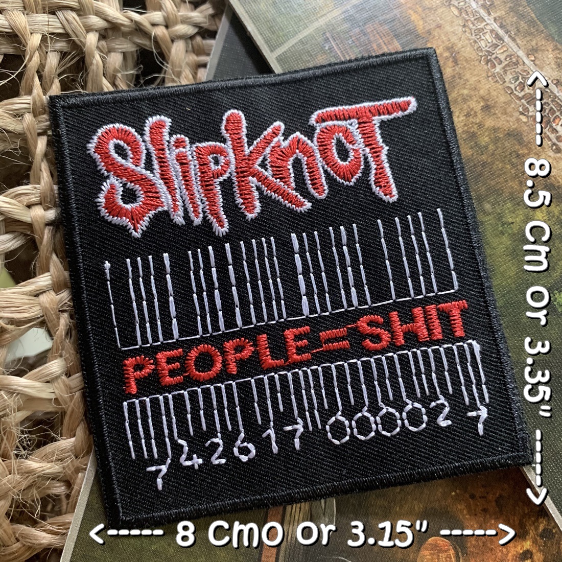 Slipknot วงดนตรี ร็อค เฮฟวี่เมทัล พังค์ ตัวรีดแบบปัก อาร์มปัก ตัวรีดติดเสื้อ ตัวรีด ติดกระเป๋า ติดหมวก ติดแจ๊คเก็ต Rock Iron on Embroidered Patch