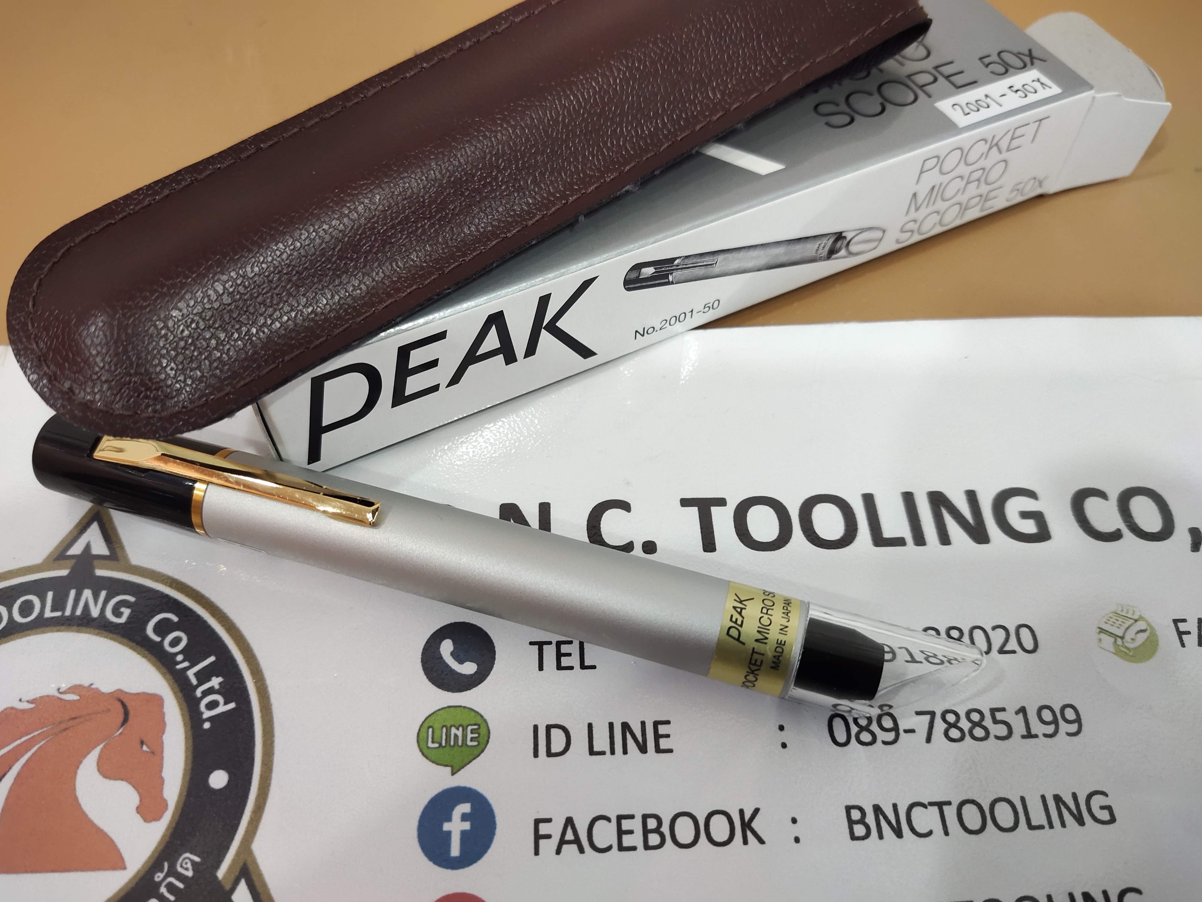 Peak 2001-50X กล้องขยายแบบปากกา กำลังขยาย 50 เท่า PK2001-50x กล้องจุลทรรศน์ 50 PEAK Pocket Microscope2001
