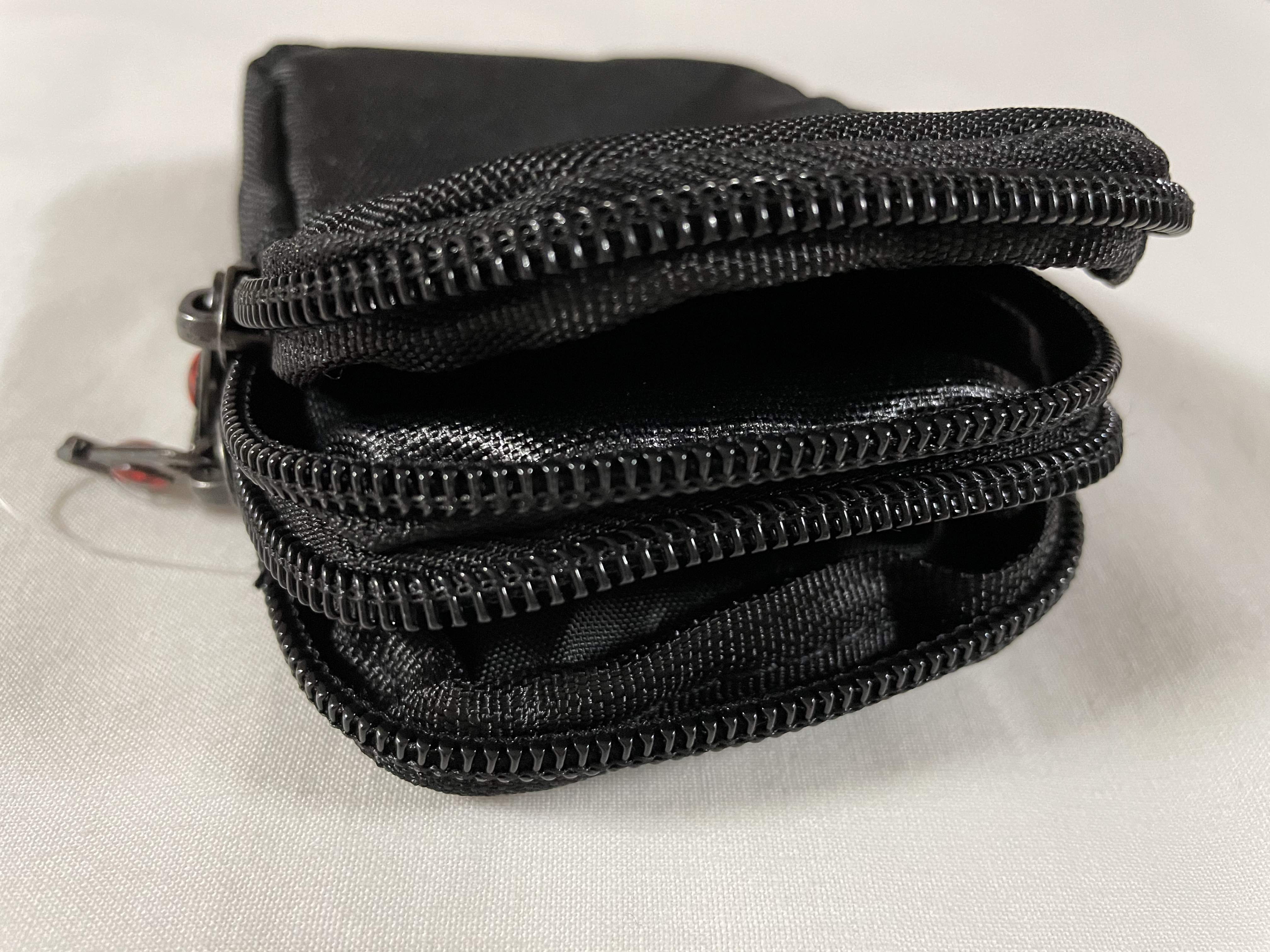 กระเป๋าคาดเอว 2 ชั้น ซิปคู่ (สูงxกว้าง = 5"x3")