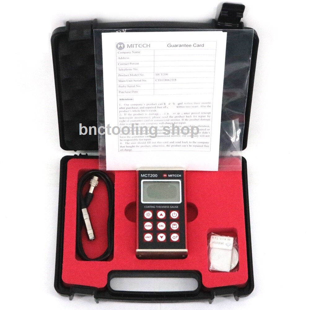 เครื่องวัดความหนาผิวเคลือบ เครื่องวัดคงามหนาสี,MCT200 Magnetic Induction Eddy Current Paint Coating Thickness Gauge.