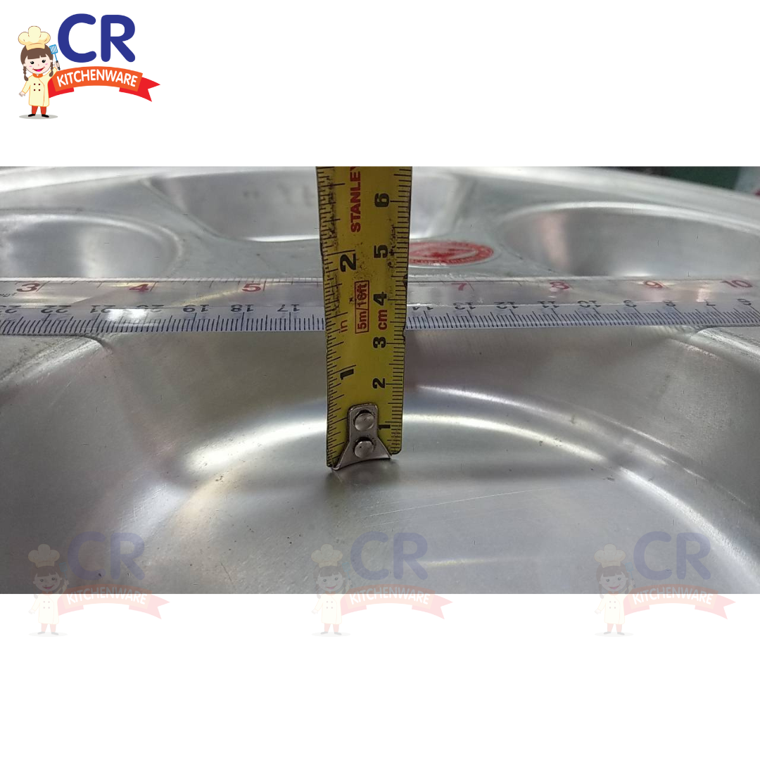ถาดหลุมอลูมิเนียม ขนาด 35 ซม. ตราจระเข้ Crocodile cookware