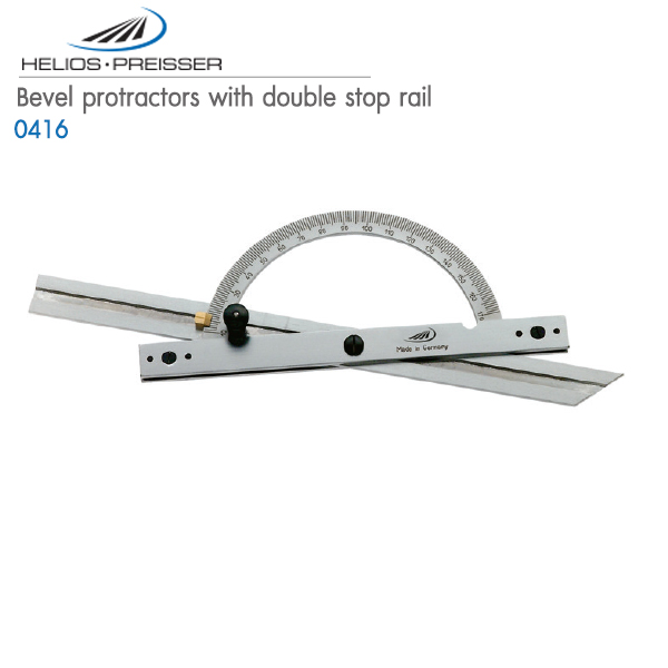 HELIOS-PREISSER,Bevel protractors with double stop rail,0416