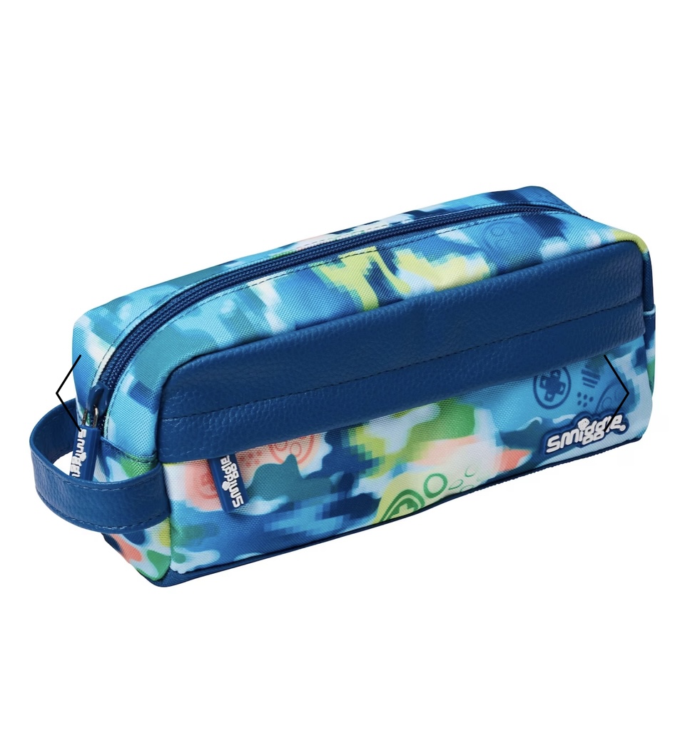 กระเป๋าดินสอ 2 ซิป Smiggle Essential Pencil Case -Mirage- ฟ้า