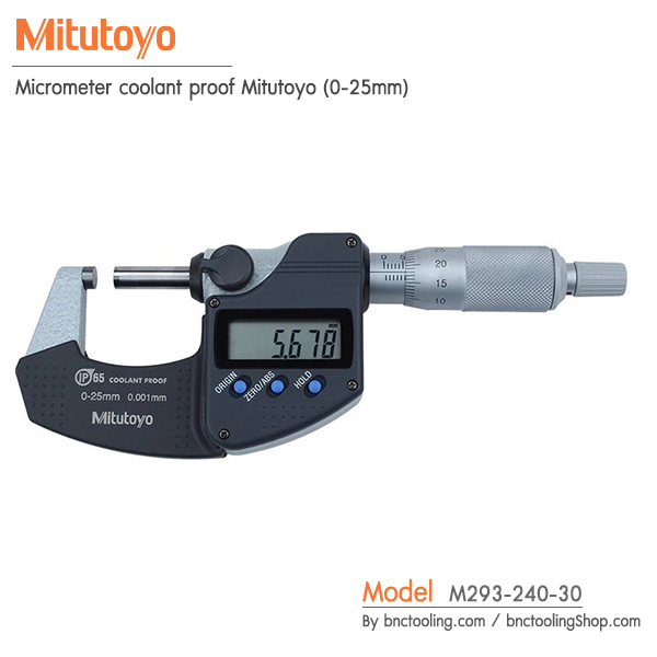 Mitutoyo,Micrometer coolant proof Mitutoyo (0-25mm),M293-240-30