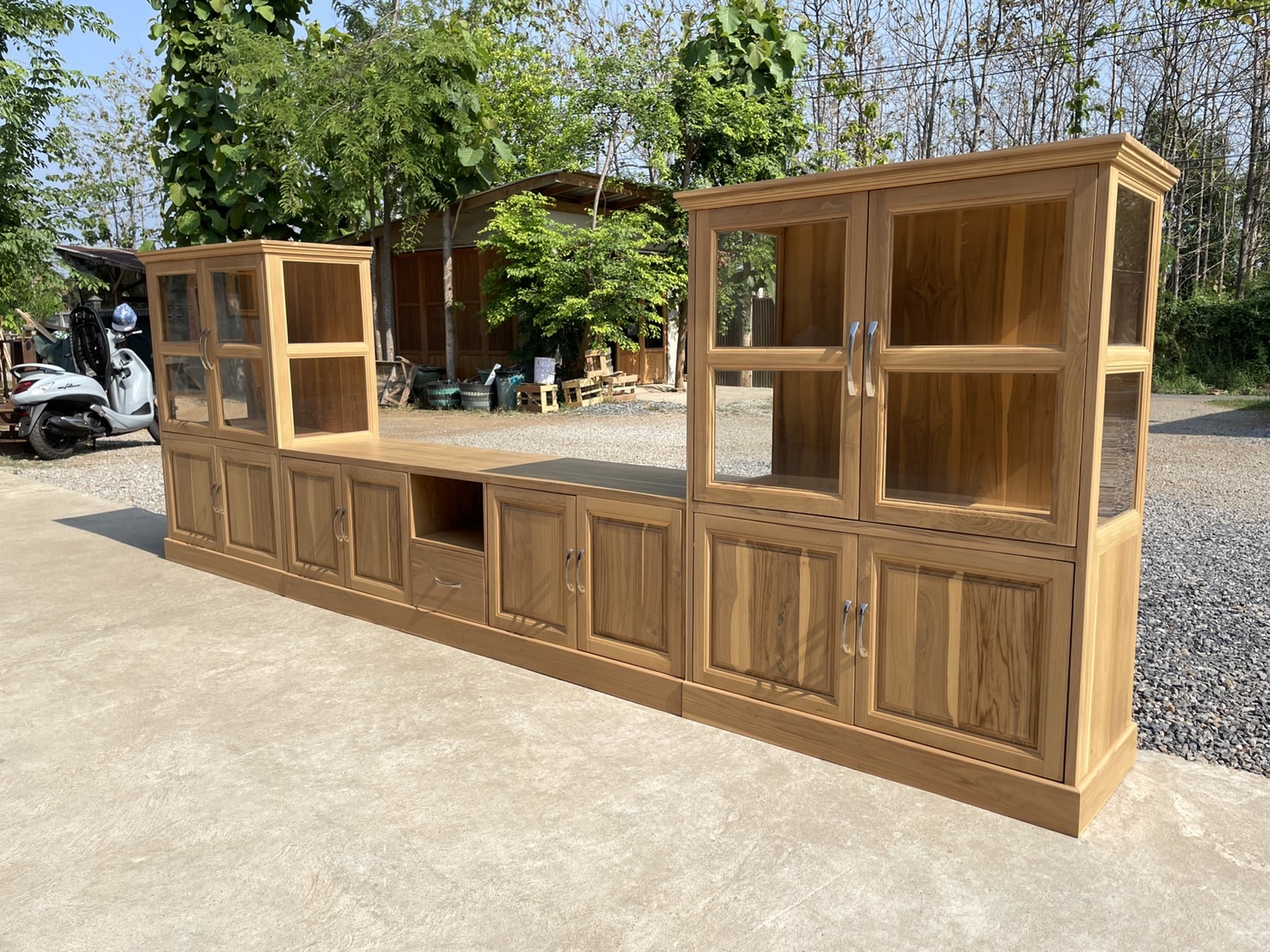 ตู้โชว์วางทีวี (สีสัก)