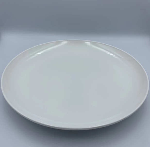 SB Melamine จานใบบัว จานกลมใบบัว สีขาว/ส้ม/ดำ ตรา SB (P199)