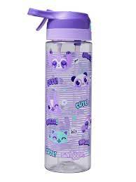 กระติกน้ำ สเปรย์+หลอดดูด Smiggle splitz straw bottle-Gush- ม่วง