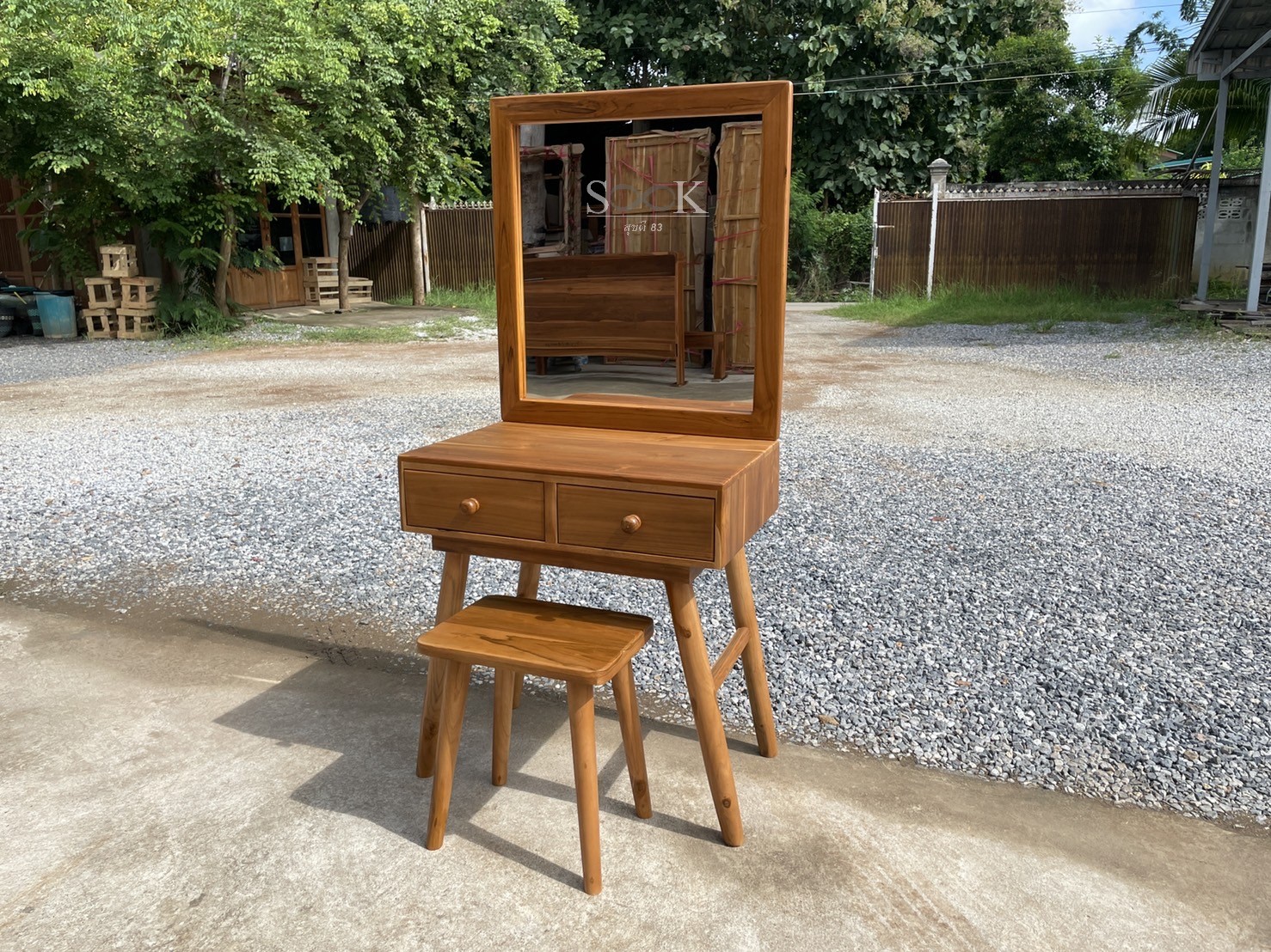 โต๊ะเครื่องแป้งมินิมอล 2 ลิ้นชัก