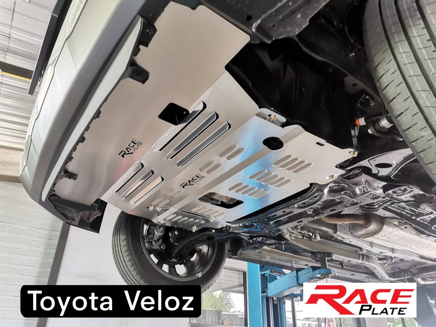 แผ่นปิดใต้ห้องเครื่องอลูมิเนียม Veloz 2022 Raceplate_Undertray