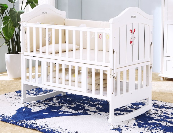 เตียงนอนไม้สีขาว B10135 (WD1)