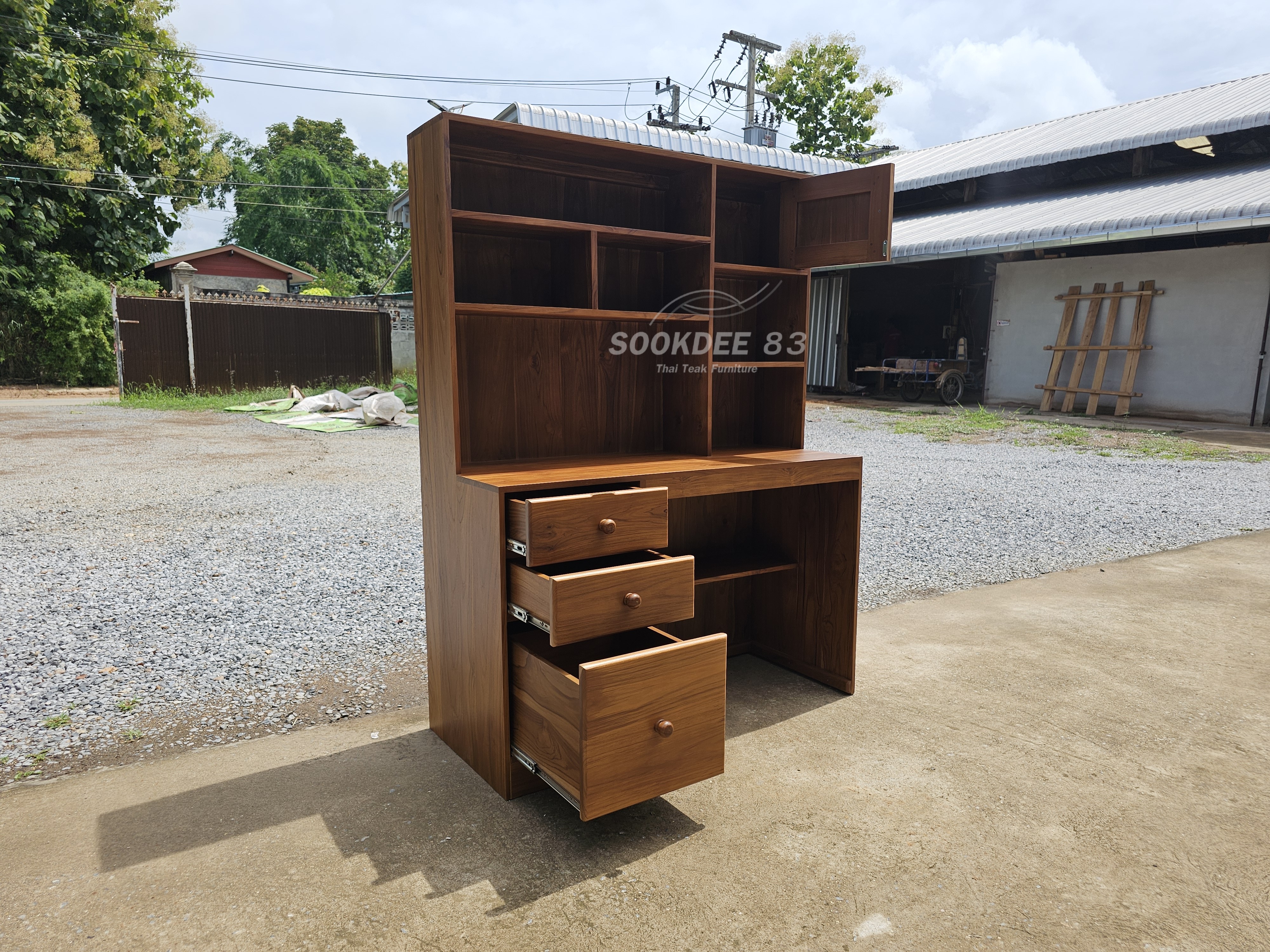 โต๊ะทำงานโนบิตะ ลิ้นชักซ้าย