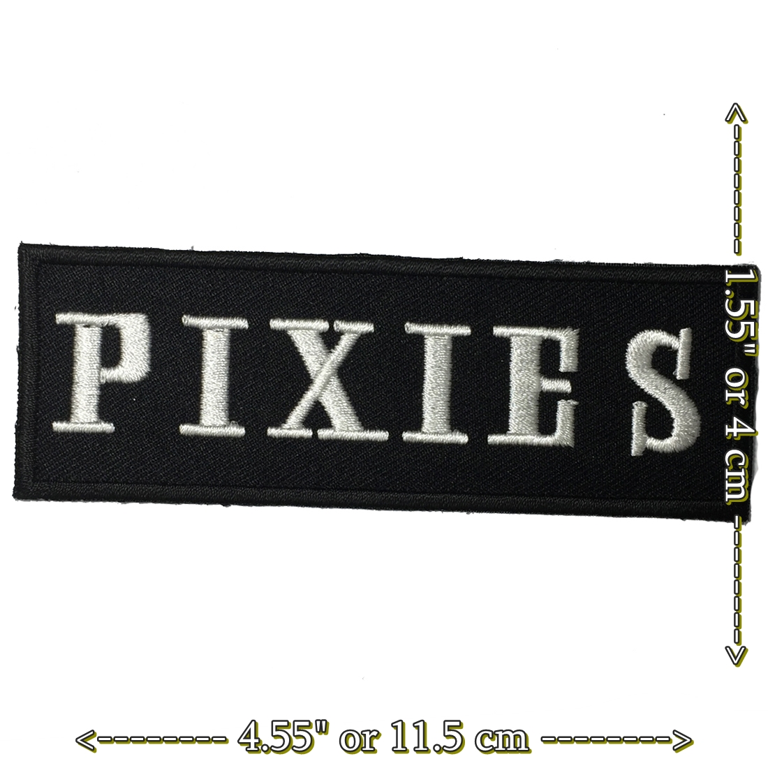 Pixies ตัวรีดติดเสื้อ อาร์มรีด อาร์มปัก ตกแต่งเสื้อผ้า หมวก กระเป๋า แจ๊คเก็ตยีนส์ rock Embroidered Iron on Patch