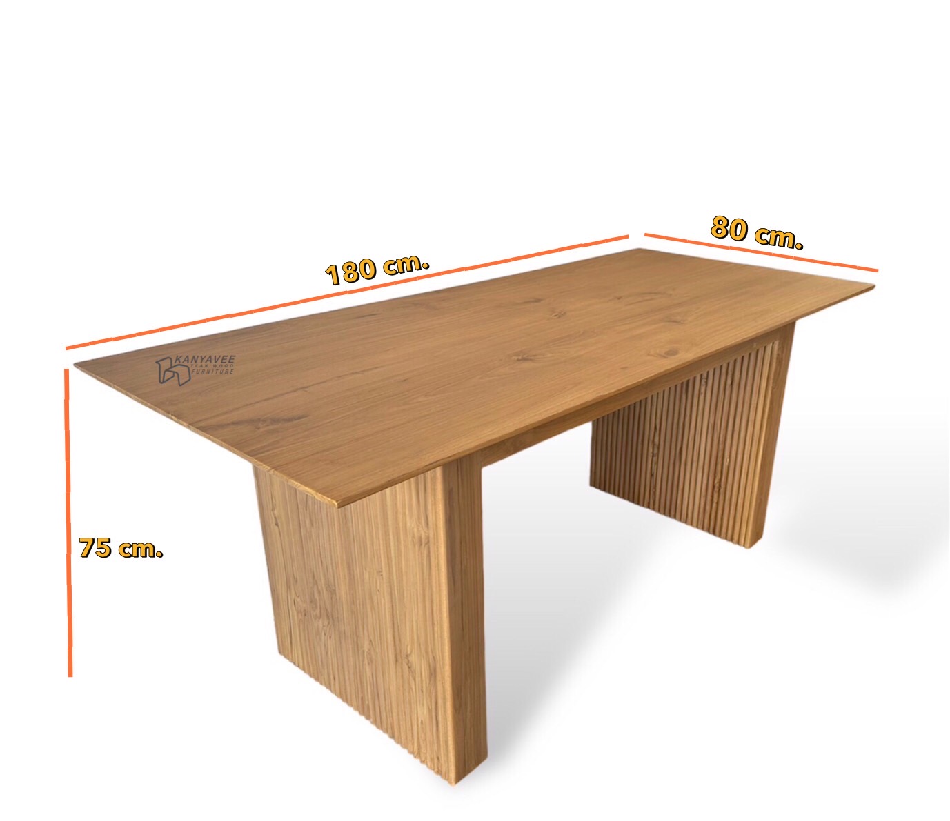 โต๊ะไม้สักสไตล์นอร์ดิก