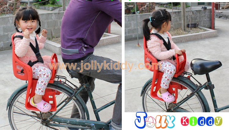 C10161 เก้าอี้นั่งเด็กสำหรับติดตั้งซ้อนท้ายที่นั่งหลังรถจักยาน สีแดง