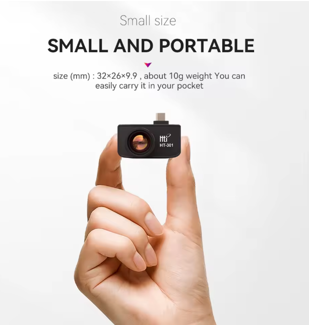 HTI, HT-301, IR Infrared Thermal Imager 384x288, Mobile Phone Thermal Imaging Camera, Thermometer Device for Android Phone Type C,กล้องถ่ายภาพความร้อน,
