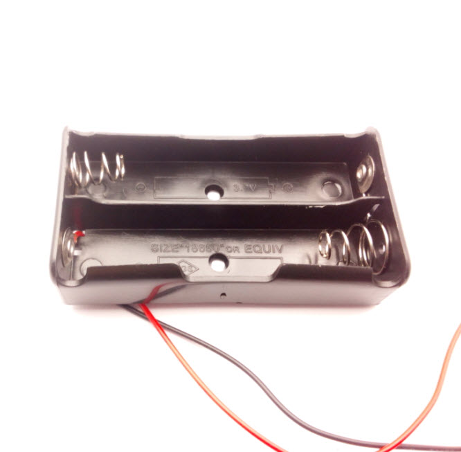 ลังถ่านขนาด 18650 สำหรับจำนวนถ่าน 2 ก้อน (Lithium battery pack 7.2V )