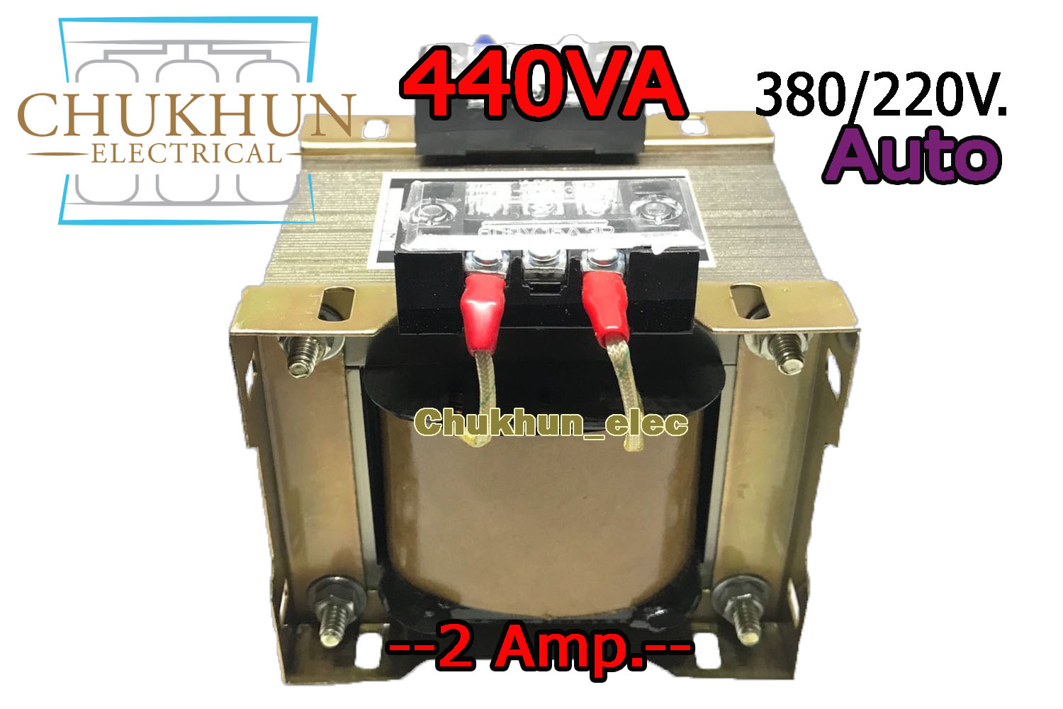 หม้อแปลง Input 380V. Output 220V. 2Amp