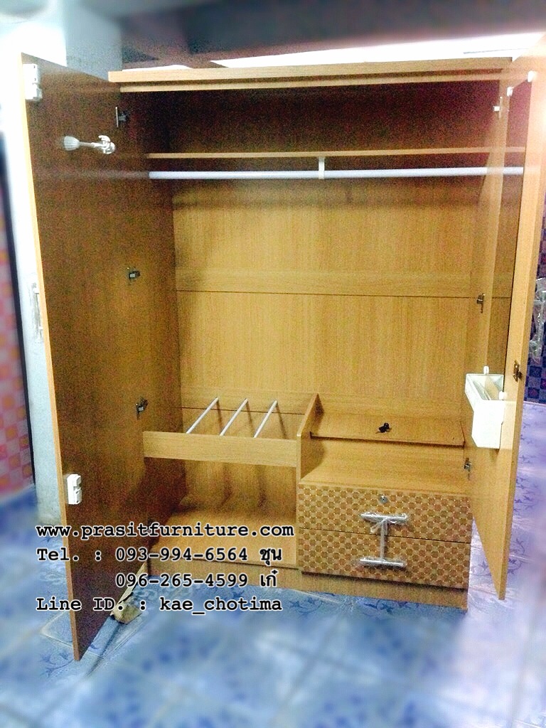 ตู้เสื้อผ้า 4 ฟุต 2 ลิ้นชัก รุ่น "SP120"