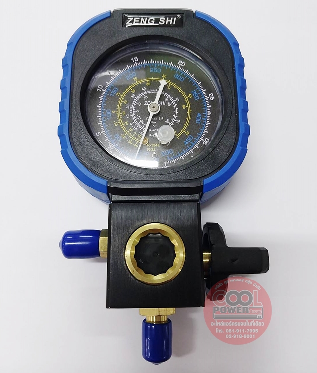 เกจ์ชาร์จน้ำยาหัวเดี่ยว Aluminium Single Manifold Gauge-Zeng Shi Model: ZS-3001