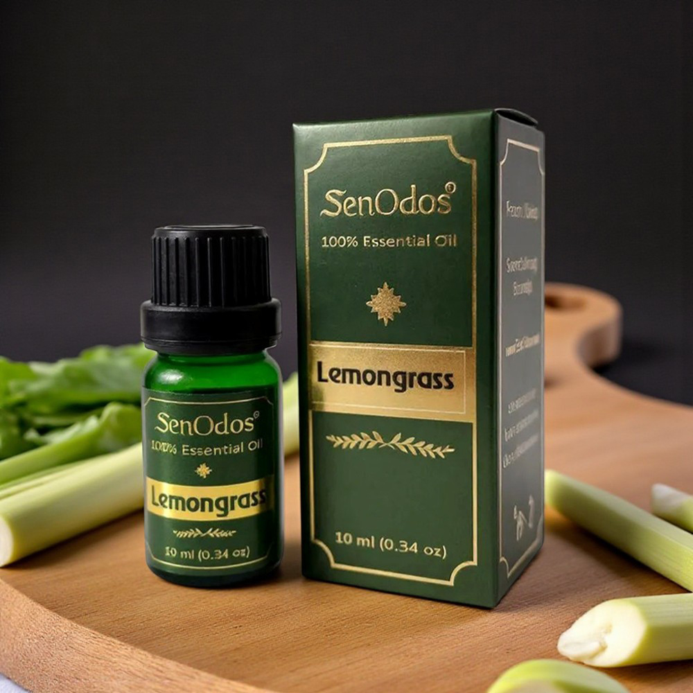 SenOdos Lemongrass Pure Essential Oils น้ำมันหอมระเหยแท้ กลิ่นตะไคร้ 10 ml