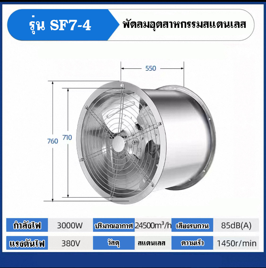 พัดลมฟาร์ม-พัดลมอุตสาหกรรม-พัดลมระบายอากาศ