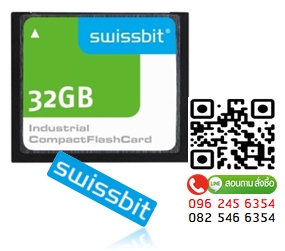 SWISSBIT, SFCF032GH1AF2TO-I-LT-52P-STD, 32GB ,Industrial Compact Flash Card,CF Card, C-56 ,PSLC, - 40 C to + 85 C
