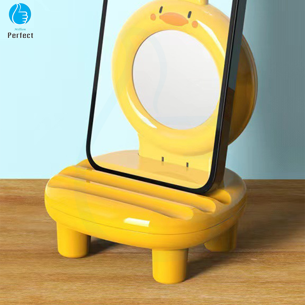 ที่วางโทรศัพท์ตั้งโต๊ะ ที่ตั้งโทรศัพท์ ที่ตั้งโทรศัพท์น่ารักๆ รูปร่างเก้าอี้ รูปร่างสัตว์ ที่วางโทรศัพท์น่ารัก พร้อมกระจก รุ่น CCT7