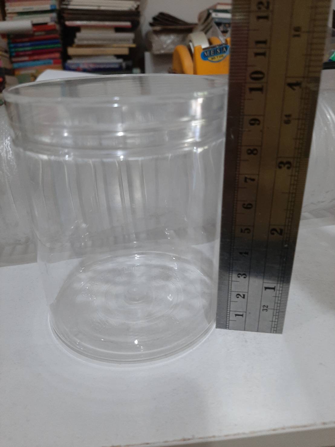 กระปุกพลาสติก กระปุกพลาสติกใส ฝาเกลียวพลาสติก ใส กระปุก PET ขนาด 8*10 ซม. **แถมโฟมปิดฝา