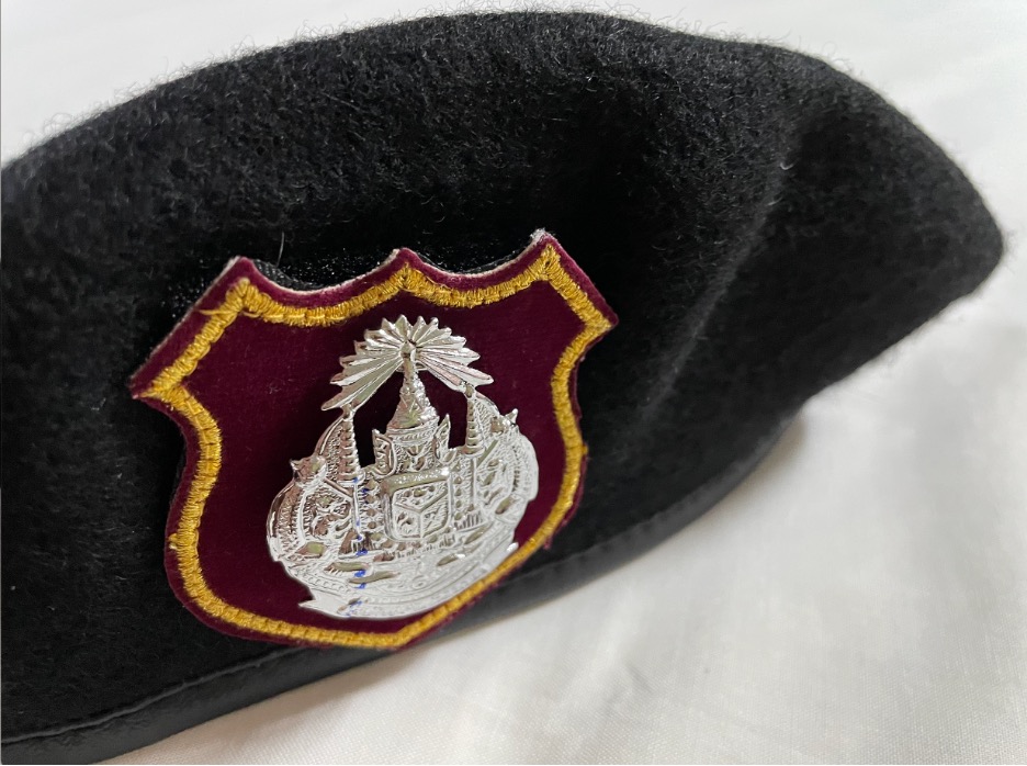 หมวกไบเล่ย์ TOP เบเร่ต์ สักหลาด ตำรวจ พร้อม หน้าหมวกตีนตุ๊กแก