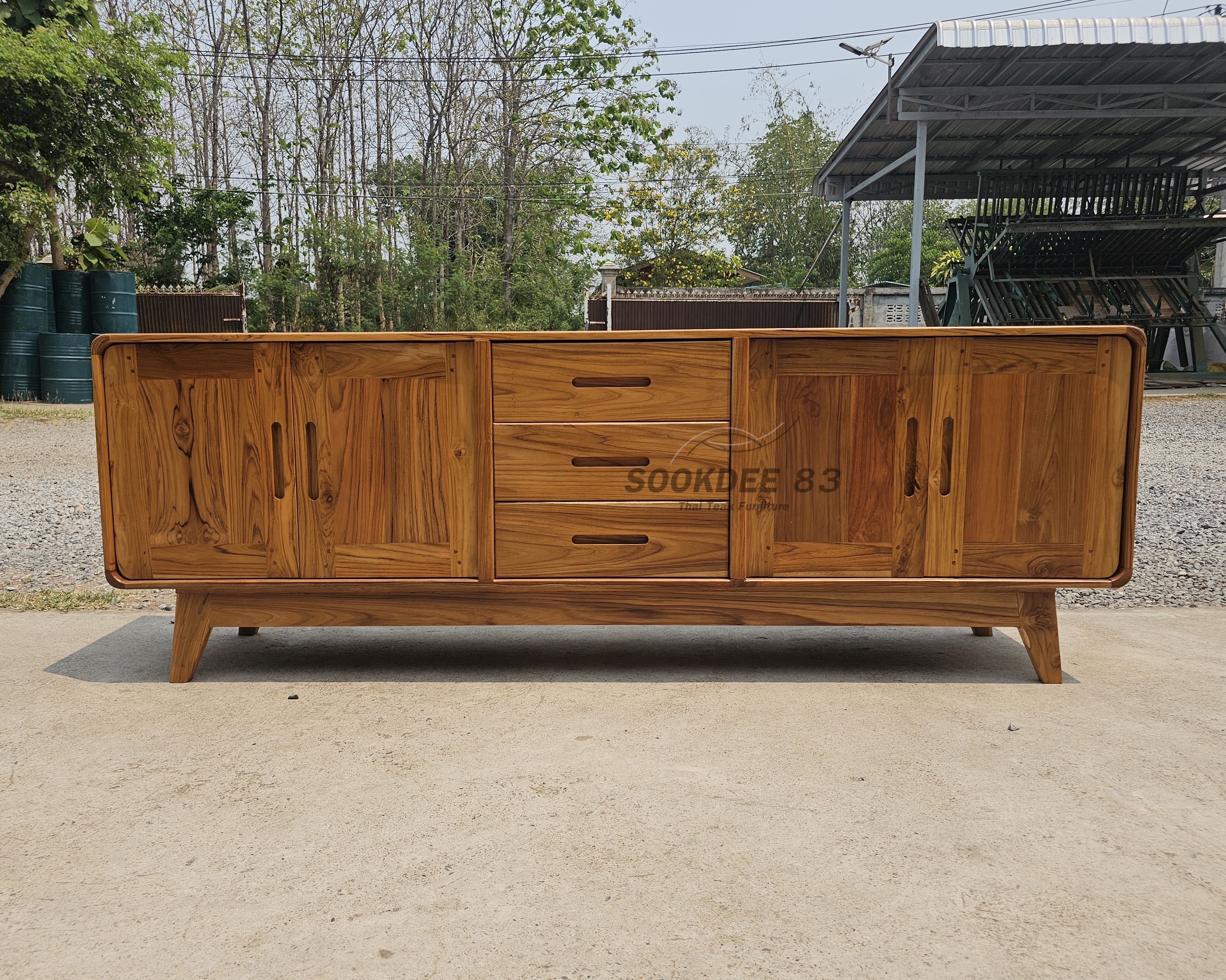 ชั้นวางทีวีบานเรียบ