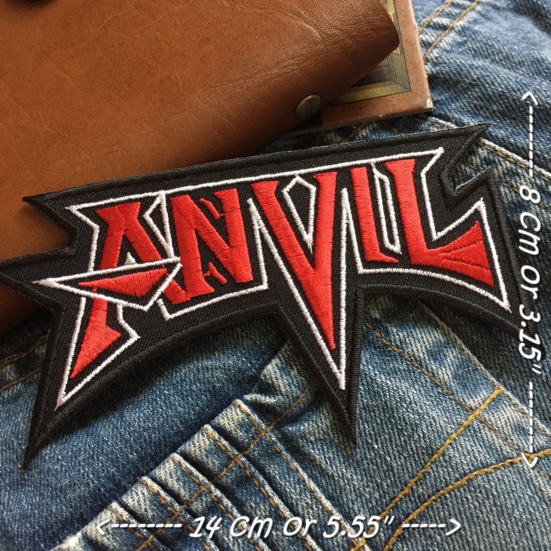 Anvil วงดนตรี ร็อค เฮฟวี่เมทัล พังค์ ตัวรีดแบบปัก อาร์มปัก ตัวรีดติดเสื้อ ตัวรีด ติดกระเป๋า ติดหมวก ติดแจ๊คเก็ต Rock Iron on Embroidered Patch