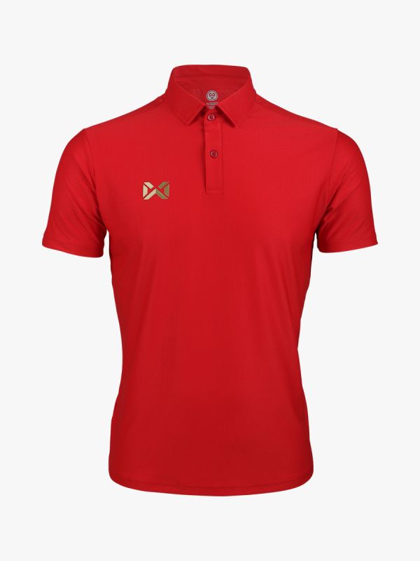 WARRIX เสื้อสปอร์ตโปโลวาริกซ์ รุ่น PLA332 (WA-214PLACL32) เสื้อวอริกซ์สีล้วน FLEX 3D สีแดง ขาว น้ำเงิน